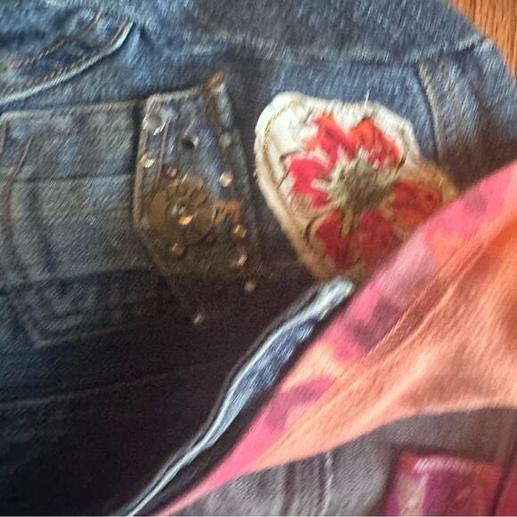 Vintage Zoey 101 Jean Hooded Jacket Sz L - Picture 2 of 9